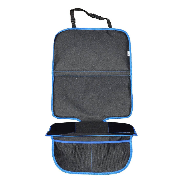 Wumbi Sitzschutz Blau Sitzbezug Kindersitzunterlage Wasserabweisend Sitzschoner Isofix Rutschfest