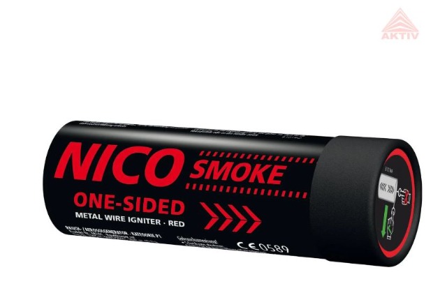 NICO Smoke ca.80Sek. rot Rauch Party Paintball mit Reißzünder