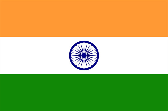 XXL Flagge Indien 250 x 150 cm mit 3 Ösen 100g/m² Stoffgewicht india Neu Dehli Dehli Kalkutta Indien Fahne Flagge Riesenflagge 