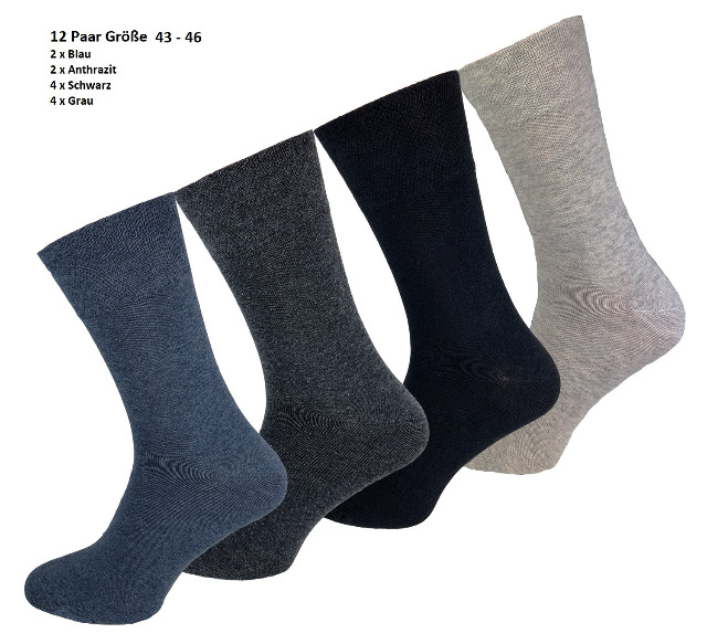Garcia Pescara 12 Paar Basic Socken MEHRFARBIG Größe 43-46 Strümpfe aus Baumwolle socken, strümpfe, herren, herrensocken unterwäsche
