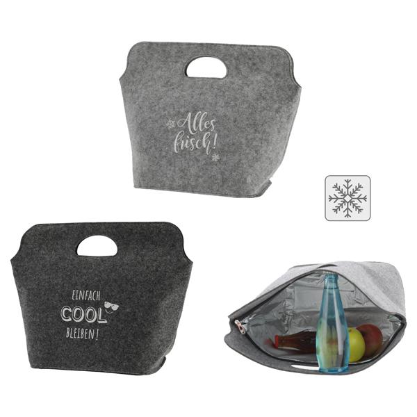 Kühltasche Filz mit Spruch 2/s