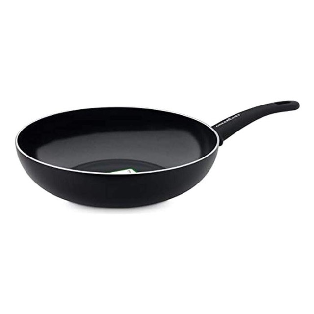 GREENCHEF – WOK PAN – ‘SOFT GRIP’- Ø 28CM – SUITABLE FOR ALL HEAT SOURCES INCL INDUCTION