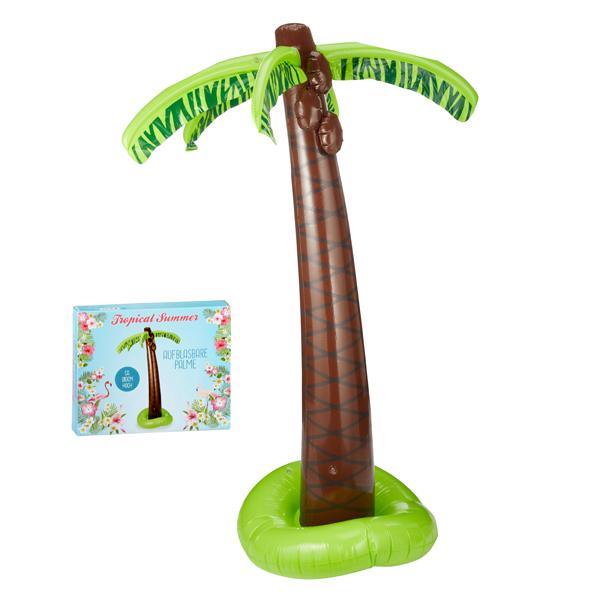 XXL Badeinsel Palme - Badepalme - fast 200 cm groß - Wasserspielzeug - Luftmatratze - Schwimmbad - Pool Zubehör