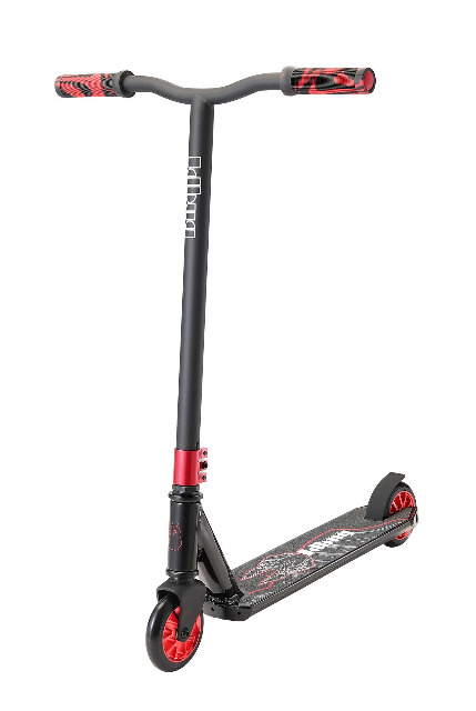 JD Bug Freestyle Stunt Scooter schwarz rot Anubis Tretroller Stuntroller bis 100kg belastbar Roller Cityroller Kickroller Urban Scooter