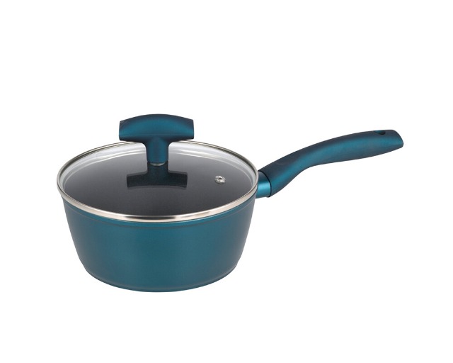 Stieltopf mit Deckel 18cm Serie Nora Petrol