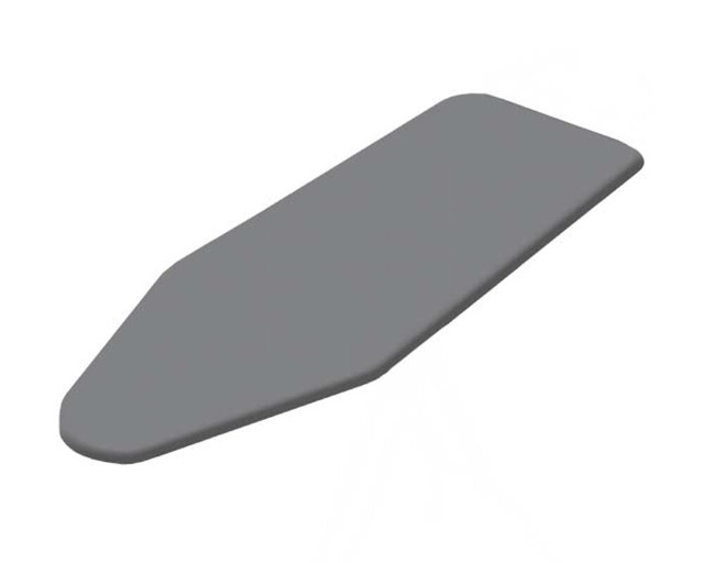 Bügelbrettbezug 34 x 114 cm silber