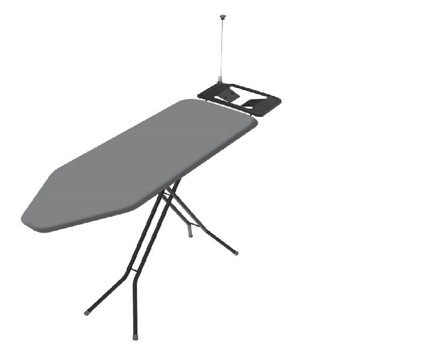 Bügelbrett 38x120cm m.Steckdose u. Kabelhalterung