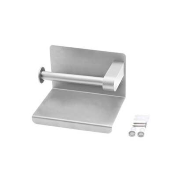 Toilettenpapierhalter WC-Papierhalter Rollen Klopapier Spender mit Ablage 