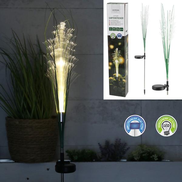 LED Solar Gartenstecker, Pampasgras, ca. 78cmH