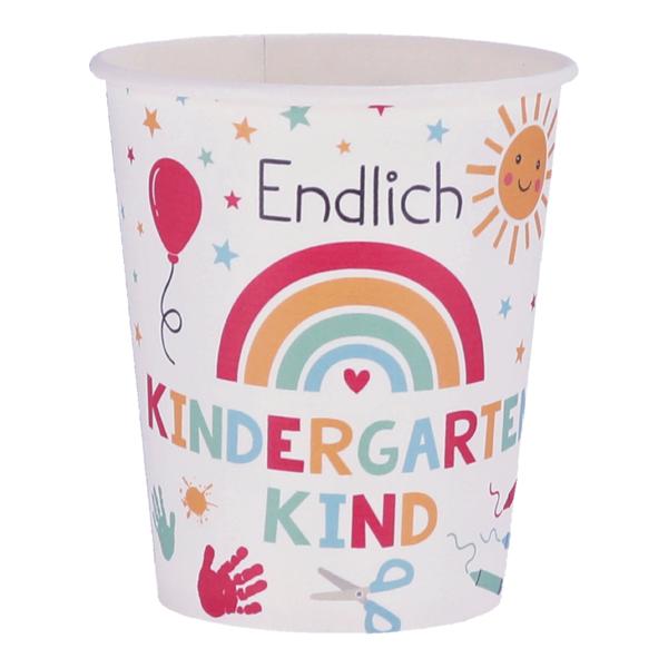 Pappbecher Kindergarten 8er Set, 250ml
