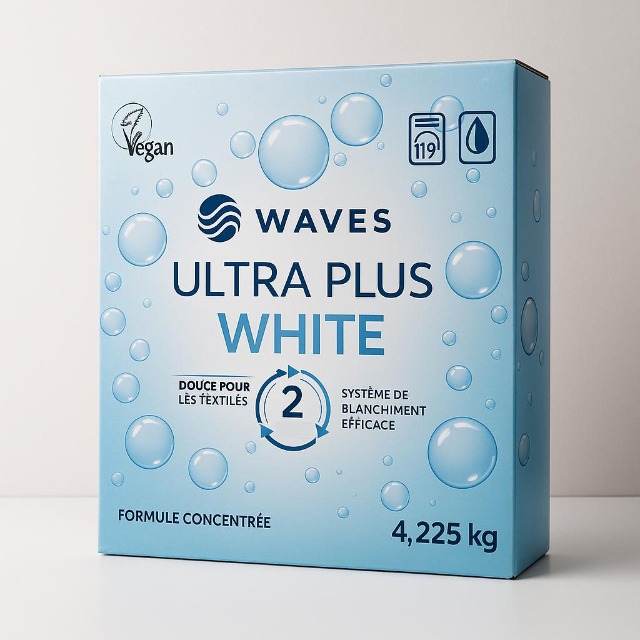 Waves veganes Ultra Plus Waschmittel für weiße Wäsche (4,225 kg)