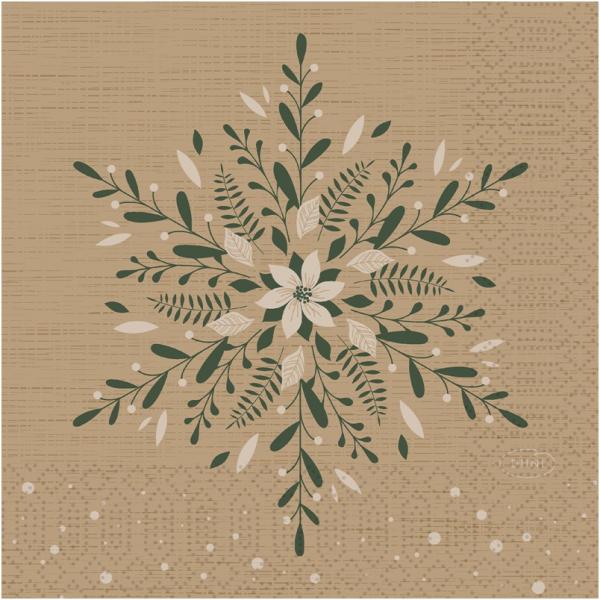 3-W Papierservietten 24x24 cm NATURAL CHARM 250 Stk.