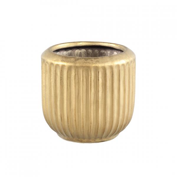 PTMD Blumentopf Harris XS gold 12,5 cm