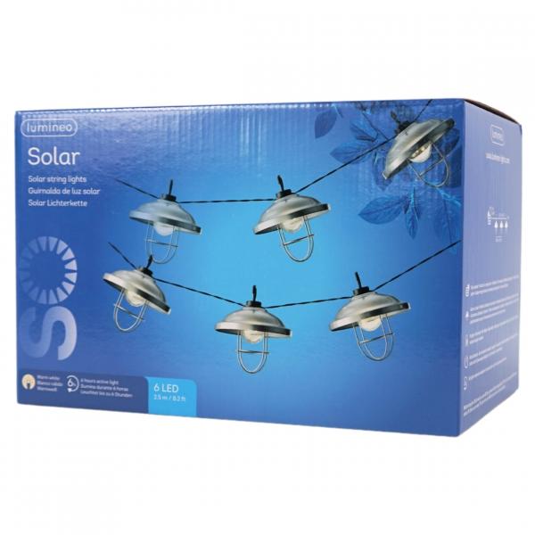 (R) Lumineo Lichterkette 6 LED Solar 500 cm