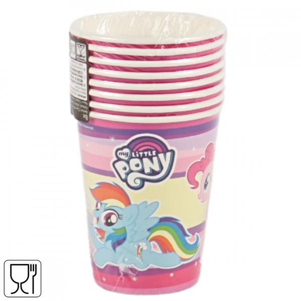 Einweg-Trinkbecher My Little Pony 250 ml 8 Stück