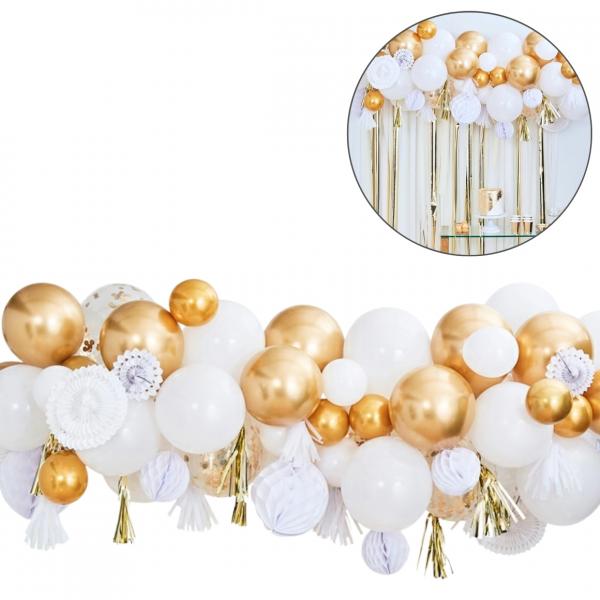 Ginger Ray Luftballons Girlande Set Metallic 80 Stück