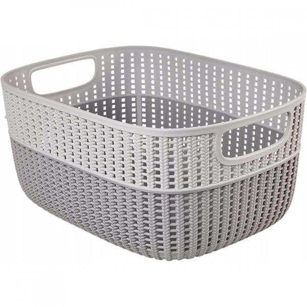 Keeeper Wäschekorb grau 38 cm 15 L