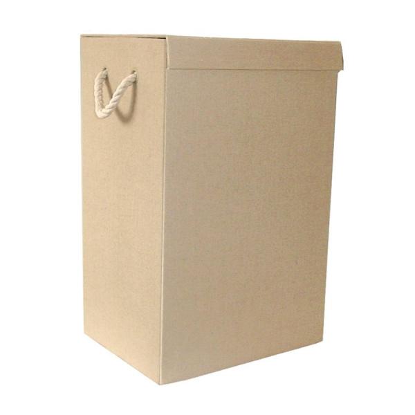 Beige Wäschekorb Leinen 30x40x60 cm