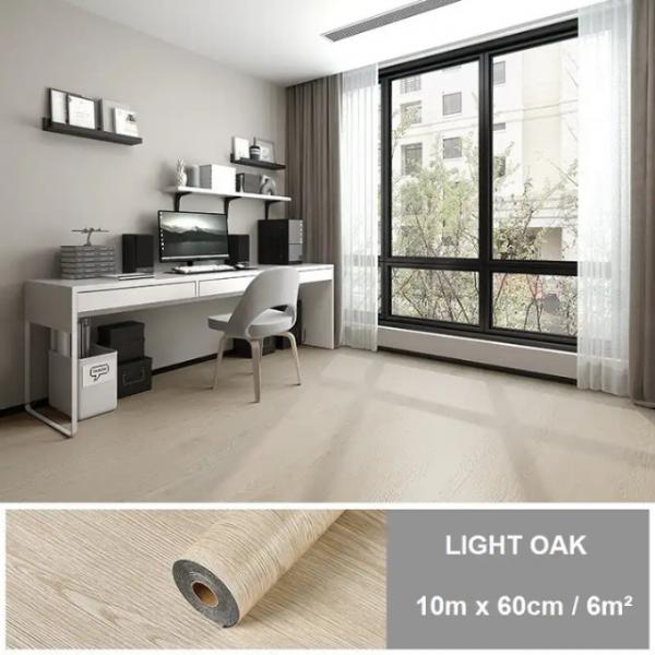 LamiLux™ Laminat-Imitat SXP Bodenaufkleber ~ Eiche hell ((10m x 60 cm (6m²))