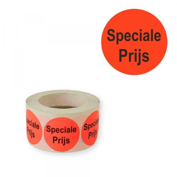 Aufkleber auf Rolle Sonderpreis orange 25 mm 500 Stück
