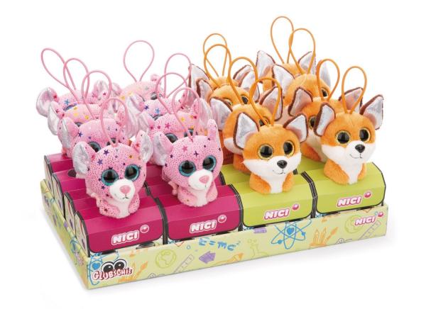 Nici 61645 - Back to School Display: GLUBSCHIS Schlüsselanhänger in Schulranzen-Geschenkbox 9 cm