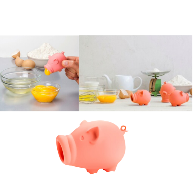 Eitrenner Schwein Eiertrennhilfe Schweinchen Eier Separator Schweineform Eigelbtrenner Eigelb-/Eiweißtrenner Tiermotiv Restposten