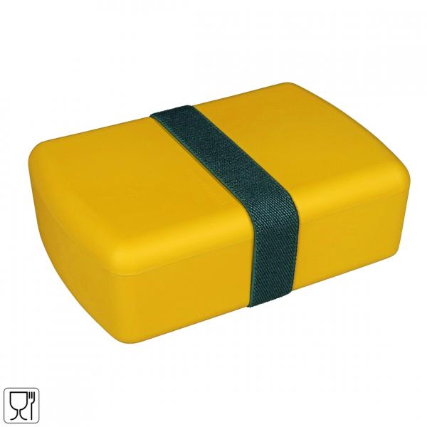Zuperzozial Brotkasten Time-Out gelb 19 cm