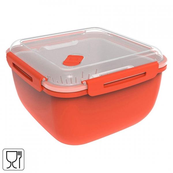 Rotho Mikrowellen-Dampfgarer rot 2,5 L