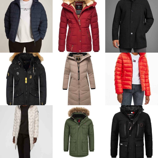 20 € Winterjacken Mix Herren & Damen, Markenparkas, Daunenjacken, Mäntel, Größen 38–54, Original-Stock deutscher Top-Marken