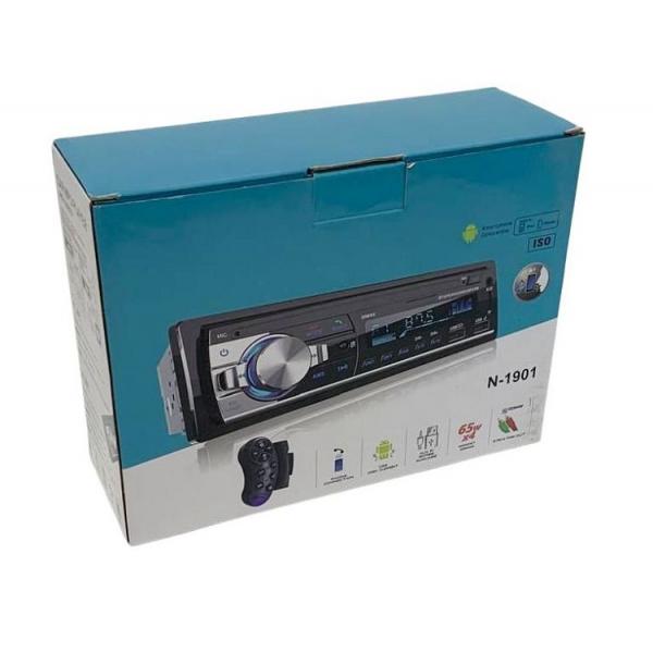 Autoradio mit Bluetooth Freisprecheinrichtung und Lenkrad-Fernbedienung, 1 DIN Autoradio MP3 Player/FM Radio, 2 USB Anschlüsse