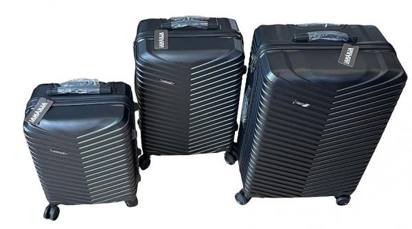ALKANA 3-teiliges Kofferset – Ultraleicht & robust, mit Trolley Grau