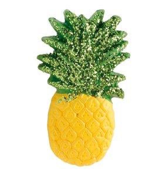 10 Dekorative Aufkleber Ananas 1,5x3 cm