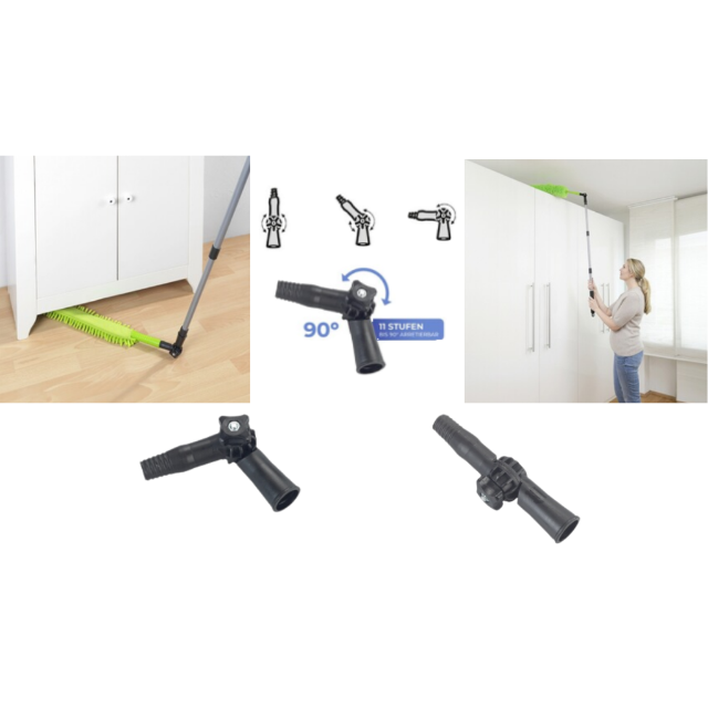 Staubwedel Knickgelenk Stangenadapter Gelenkadapter Aufsatz Gelenk Reinigungszubehör Universaladapter Winkeladapter Zubehör Restposten