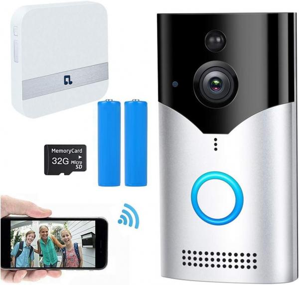 Intelligente Video-Türklingel – kabellos, 1080p HD (Überbestand, Neuware, Deutschland-Lager)
