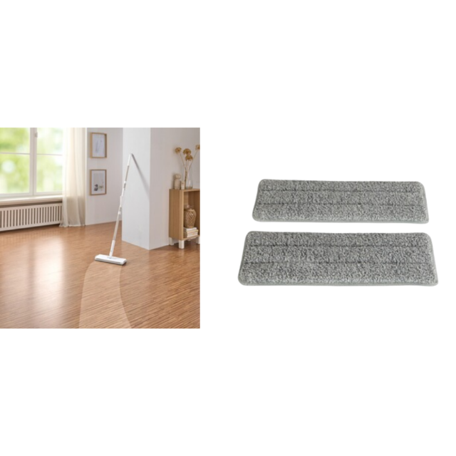 Ersatzbezüge 2 Stück Ersatzpads Bezüge Mopbezüge Wischbezüge Bodenwischerbezüge Wischtücher Aufsatz 2er Set Restposten