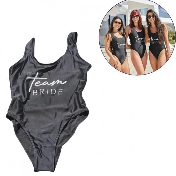 Ginger Ray Badeanzug Team Bride schwarz Größe L