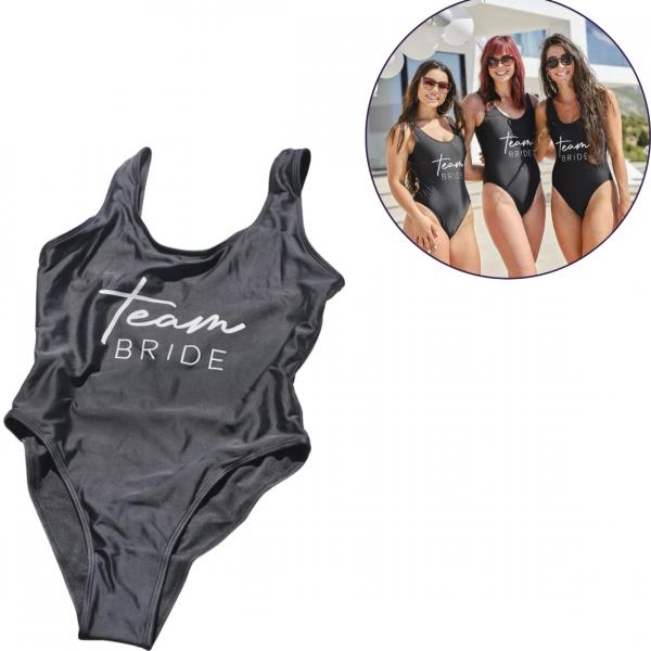 Ginger Ray Badeanzug Team Bride schwarz Größe M