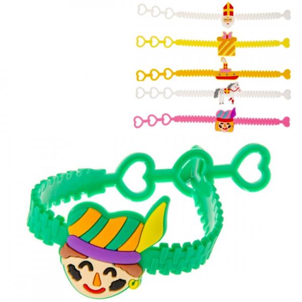 Armband Sinterklaas 19 cm 12 Stück 6-fach sortiert