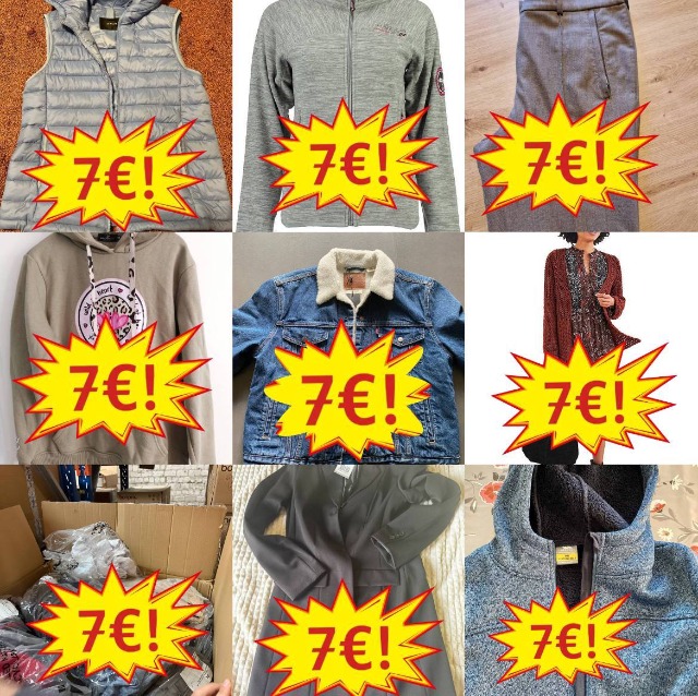 6,90 € / Stk. Winter Markenbekleidung Mix A/B, Damen und Herren, Top-Marken Nike Adidas Tommy Hilfiger Levi’s, Versand aus Deutschland