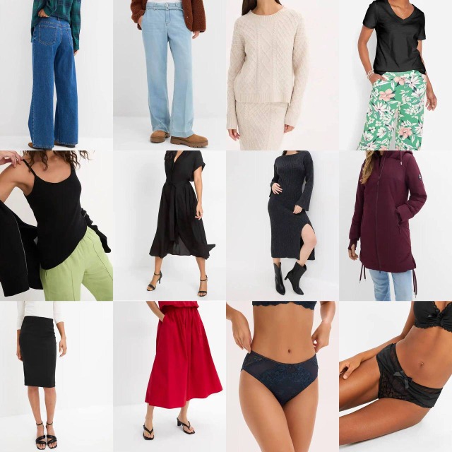 Ab 2,10 € – Mix Lagerware Kleidung, Kategorie A, 90 % Damen- und 10 % Herrenmode, neu verpackt mit Barcodes, sofort lieferbar aus Deutschlan