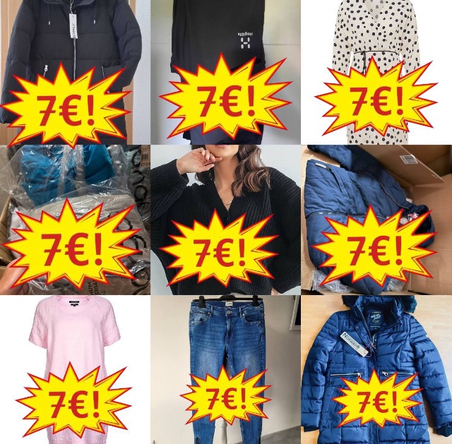 ab 6,90 € Winter-Markenbekleidung Mix, Kategorie A/B, Damen & Herren, gemischte Größen, Mindestmenge 25 Stk., Top-Marken, sofort verfügbar