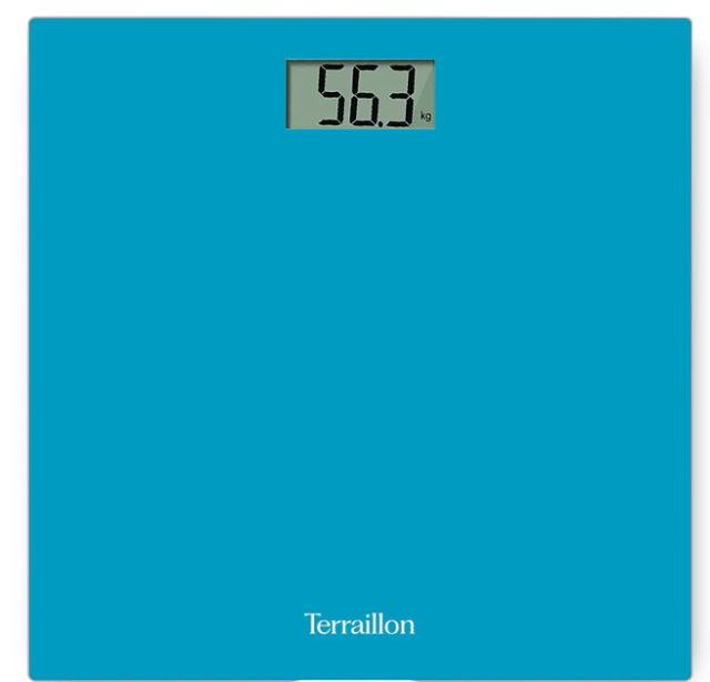 Moulinex / Terraillon TX1500 – Digitale Personenwaage Blau – 150kg, Glasfläche – A-Ware