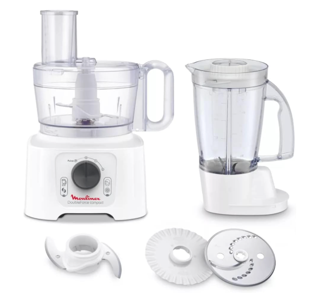 Moulinex FP542111 – Double Force Compact Küchenmaschine 800W – 2L Schüssel – A-Ware