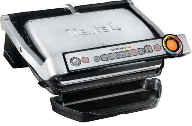 Tefal OptiGrill 4in1 GC774D Silber – Multifunktionaler Elektrogrill 