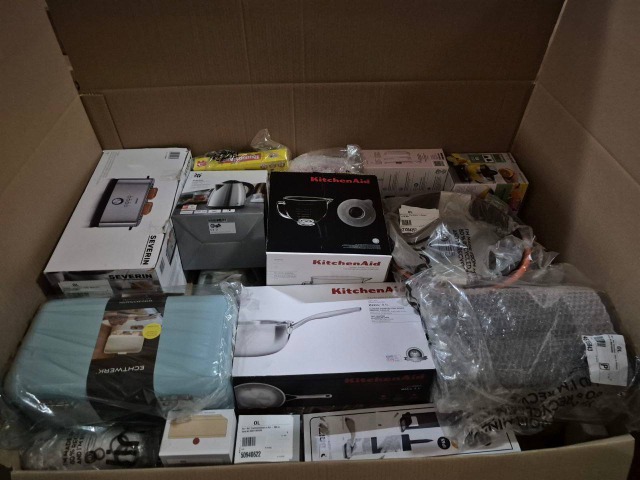 350 € MIX-Palette Haushaltsgeräte und Haushaltswaren aus deutschen Marktplätzen, 60–70 Stück, Kategorie A/B/C, sofort ab Lager verfügbar