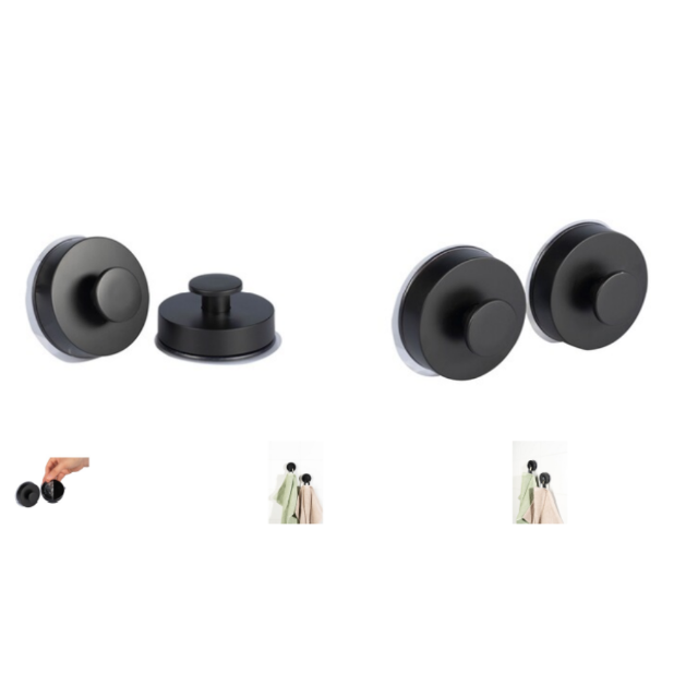 Hänge-Haken 2 Stück Klebehaken Selbstklebende Haken Wandhaken Set Badezimmer Küchen Wandhalterung Restposten