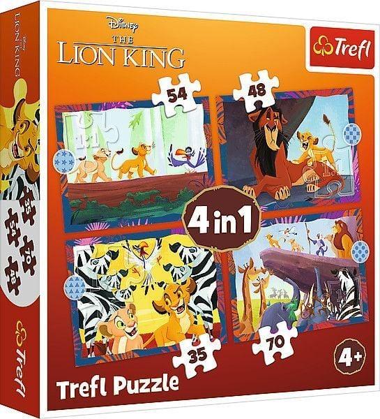 König der Löwen - 4 in 1 Puzzle 35, 48, 54, 70 Teile