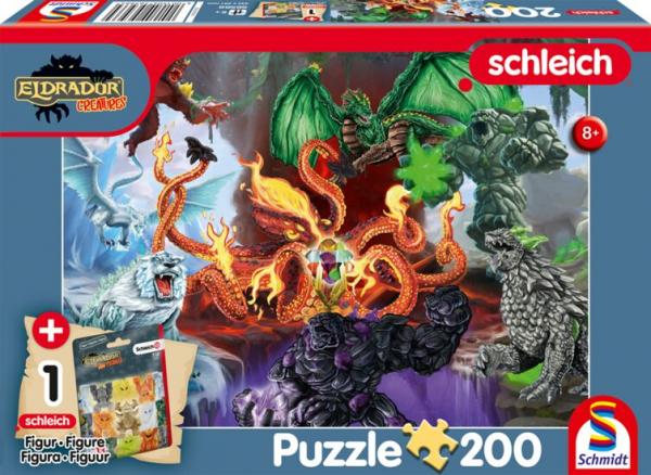 Schleich Eldrador - Fiese Kreaturen - 200 Teile Puzzle mit Add-on