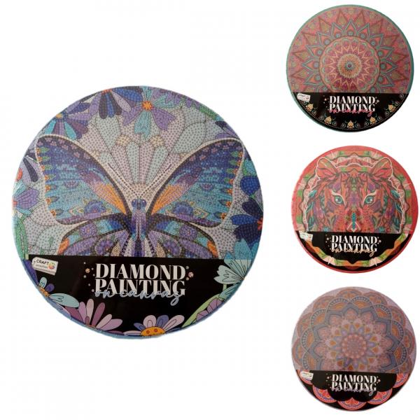 Diamantmalerei auf Leinwand 30 cm 4 sortiert B-Wahl