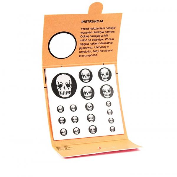 Kamerahülle, Kappe für Kamera, Tablet, Smartphone 18 Stk. - Totenkopf